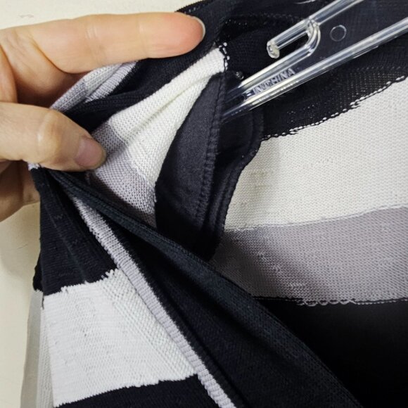 Ming Wang Open Front Hook Cardigan Sweater 1X Lilac Geometric Office Mature - Picture 10 of 11